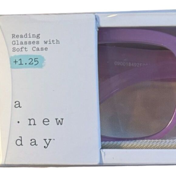 Women's Plastic Surf Square Blue Light Filtering Reading Glasses A New Day™ NWT - Picture 5 of 5